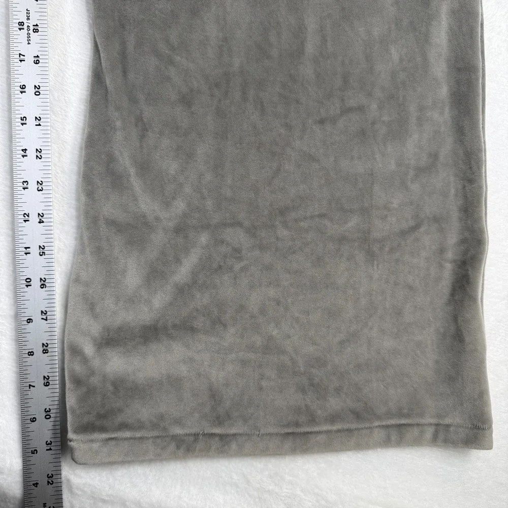 SKIMS Velour Wide Leg Sleep Pants Smoke Gray Womens Size‎ 3XL Elastic Waist